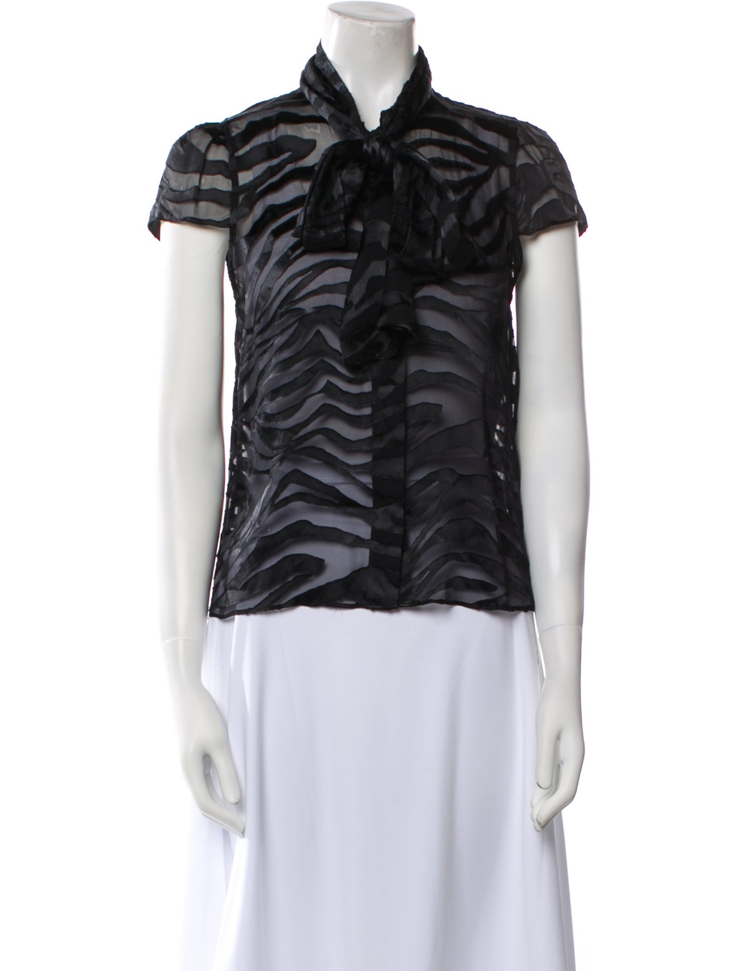 Alice + Olivia Printed Short Sleeve Top w/ Tags