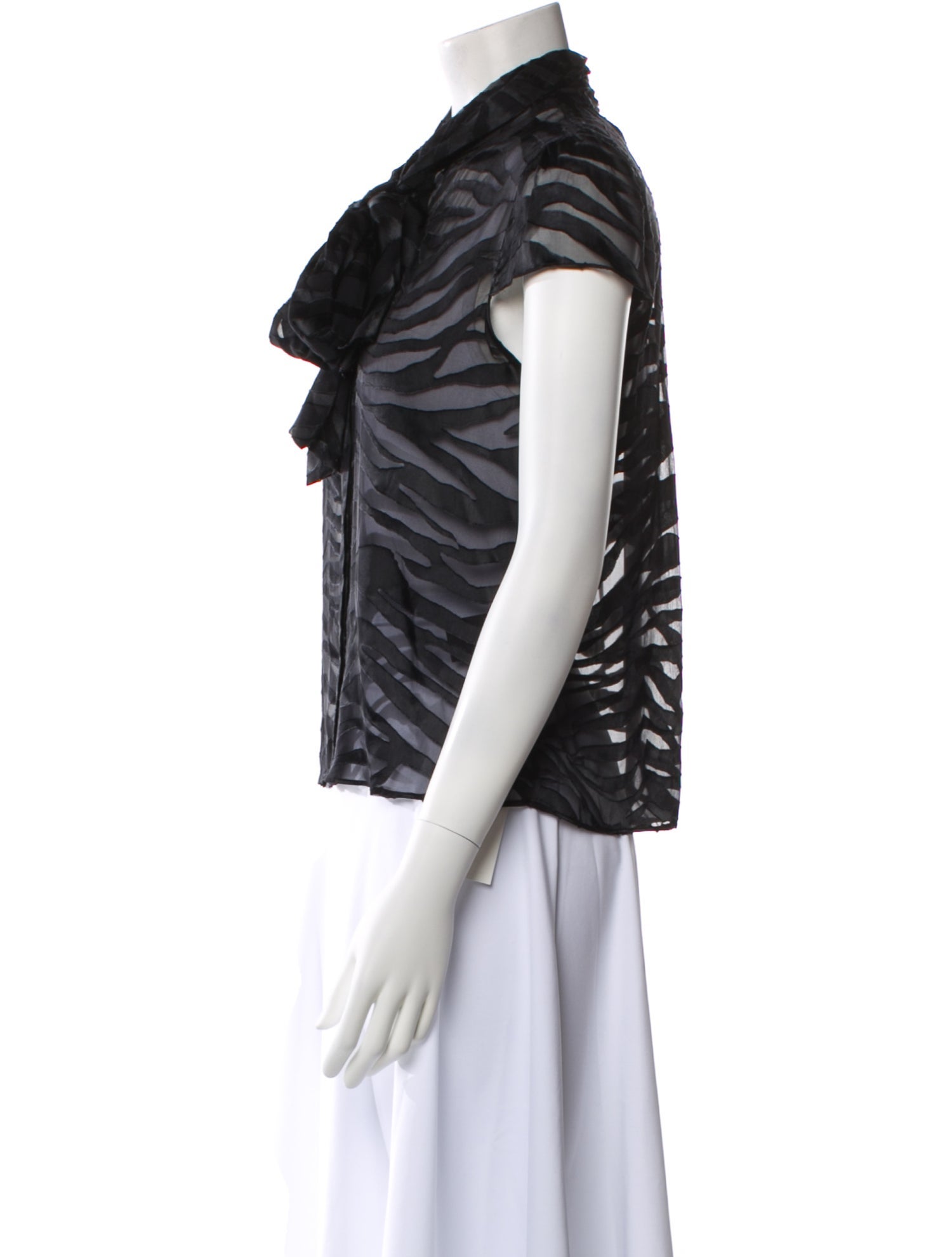 Alice + Olivia Printed Short Sleeve Top w/ Tags