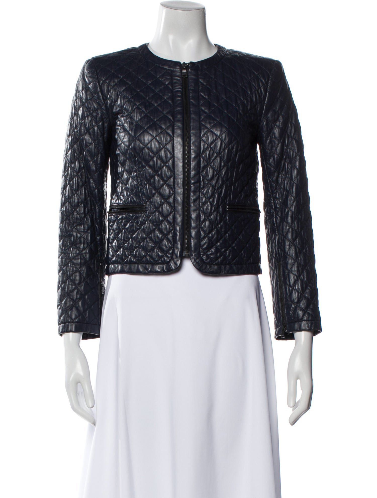 Alice + Olivia Leather Evening Jacket
