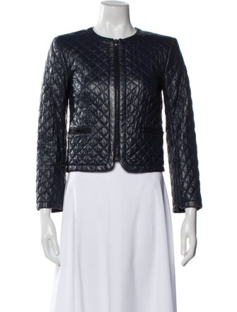 Alice + Olivia Leather Evening Jacket