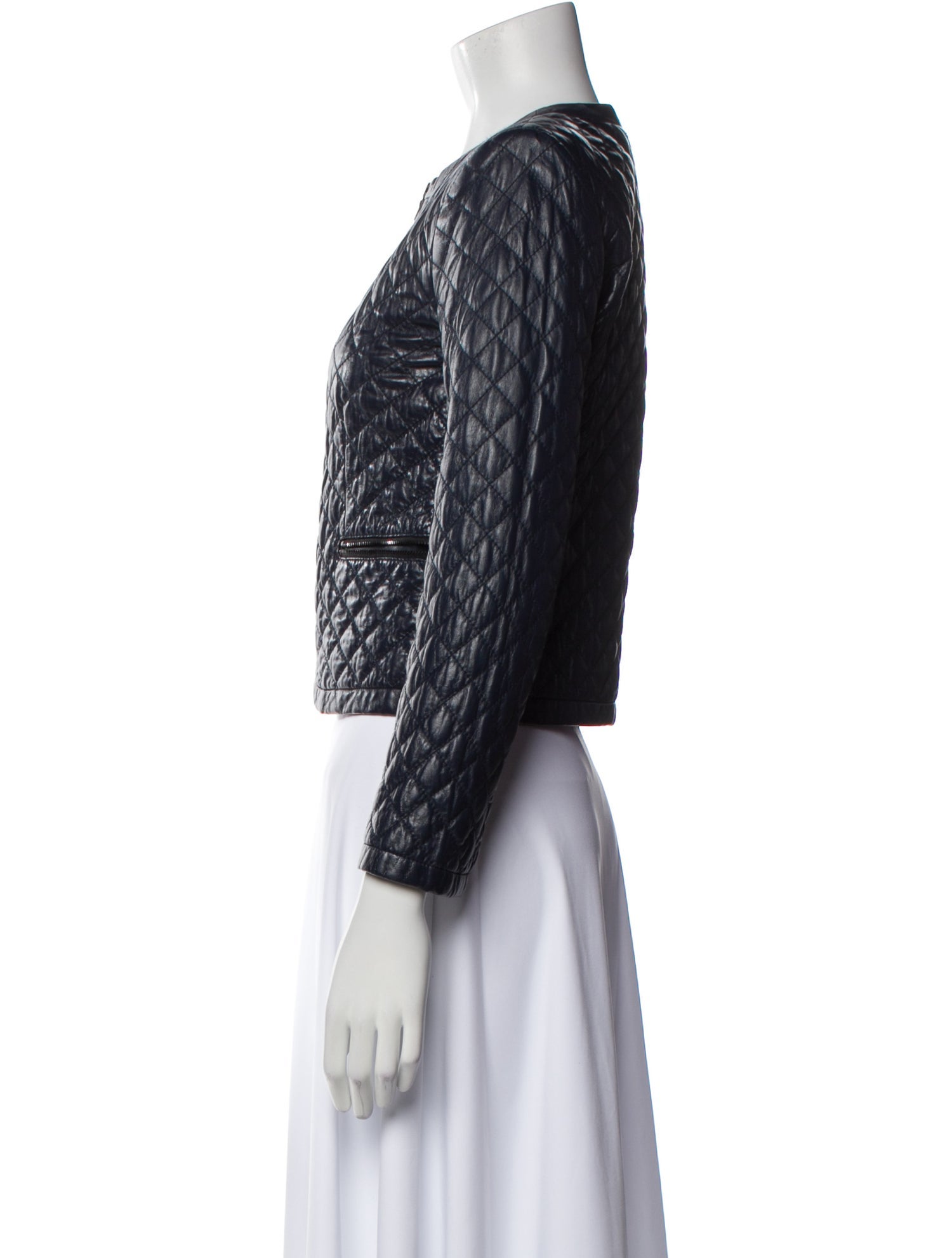 Alice + Olivia Leather Evening Jacket