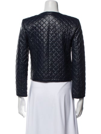 Alice + Olivia Leather Evening Jacket