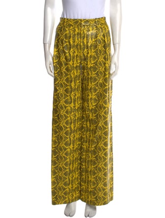 Alice + Olivia Animal Print Wide Leg Pants