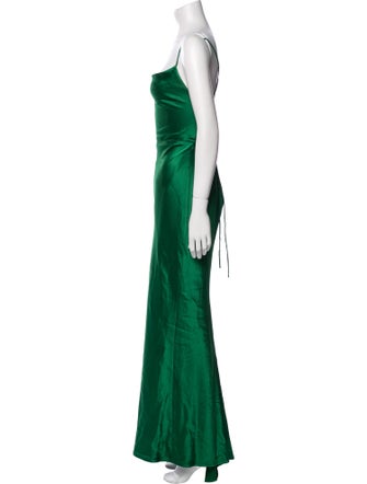 Alice + Olivia Square Neckline Long Dress