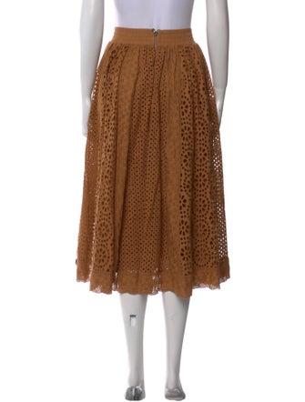 Alice + Olivia Lace Pattern Midi Length Skirt