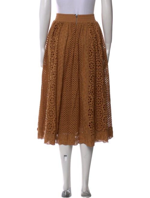 Alice + Olivia Lace Pattern Midi Length Skirt