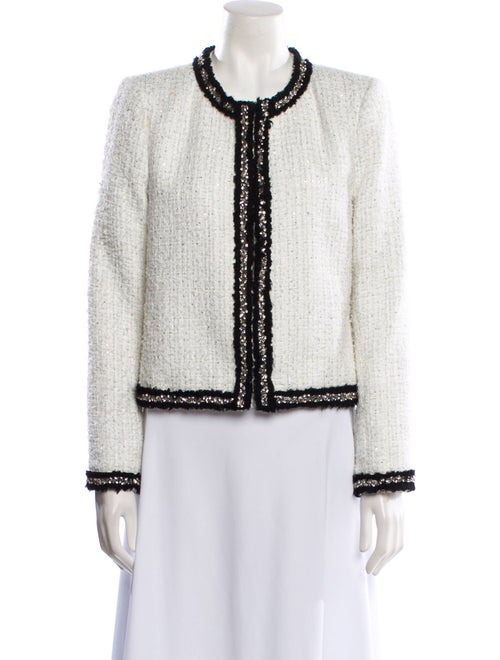 Alice + Olivia Tweed Pattern Evening Jacket