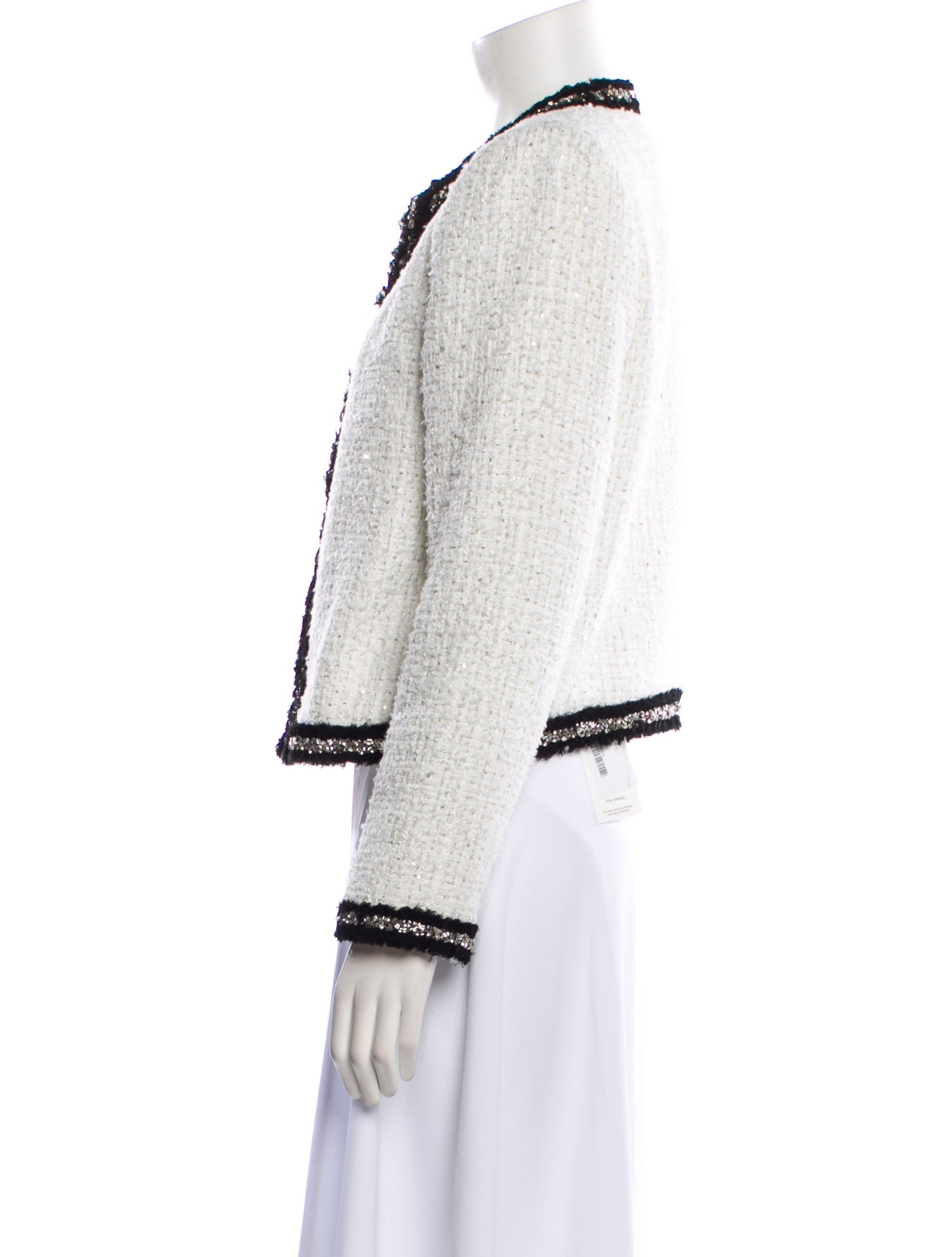 Alice + Olivia Tweed Pattern Evening Jacket