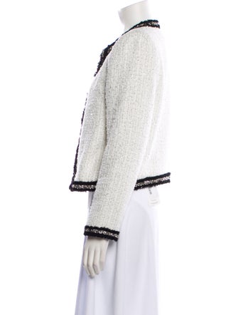 Alice + Olivia Tweed Pattern Evening Jacket