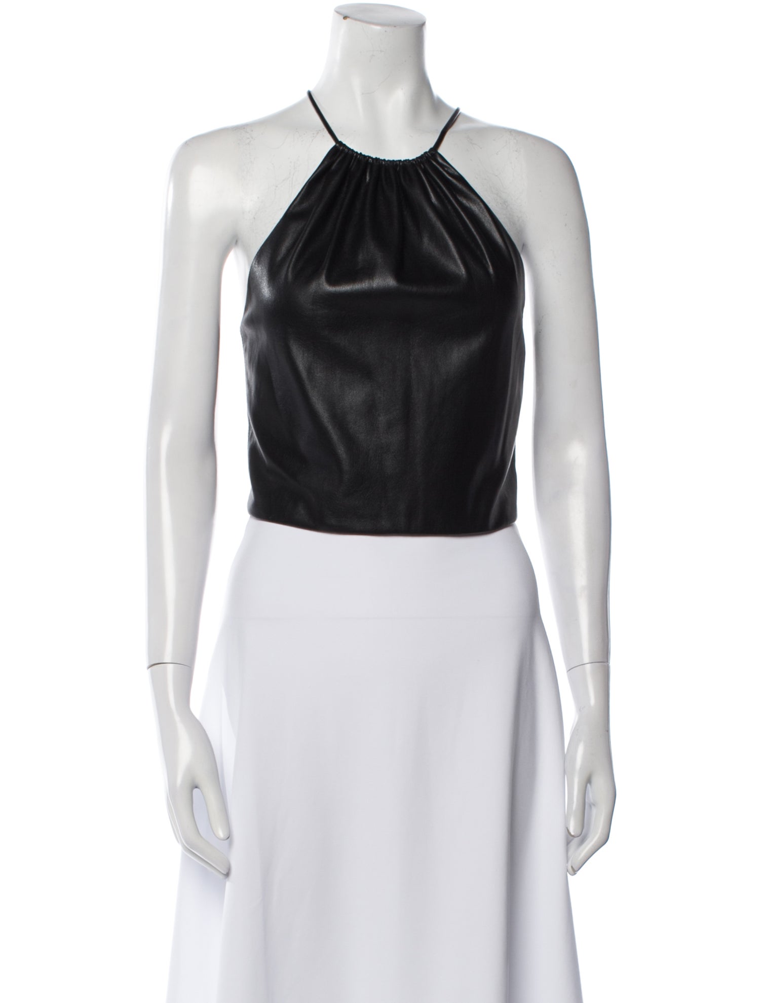 Alice + Olivia Halterneck Sleeveless Crop Top