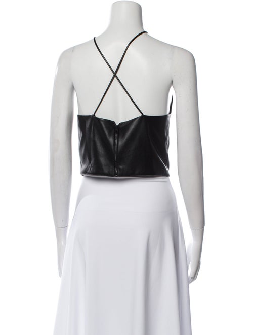 Alice + Olivia Halterneck Sleeveless Crop Top