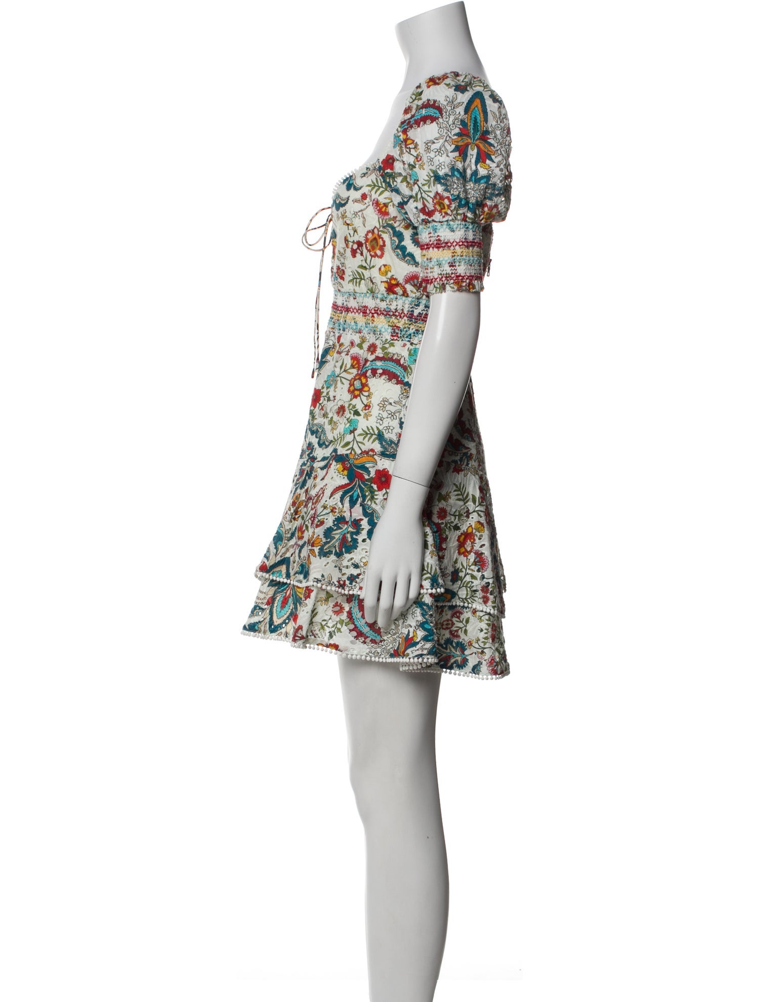 Alice + Olivia Floral Print Mini Dress