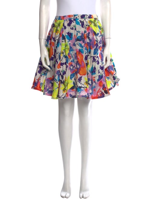 Alice + Olivia Floral Print Knee-Length Skirt