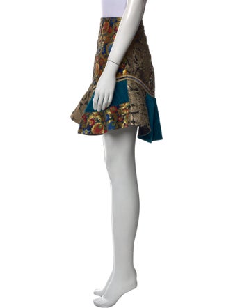 Alice + Olivia Printed Mini Skirt