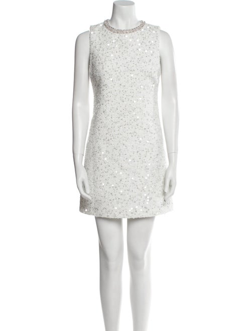 Alice + Olivia Crew Neck Mini Dress