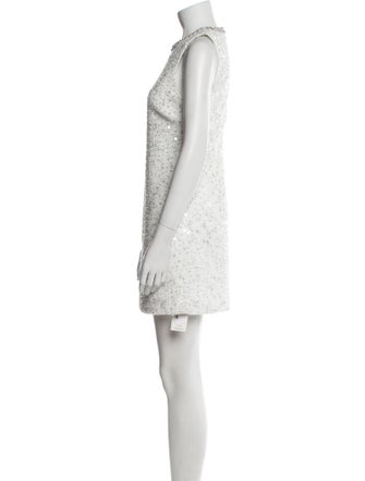 Alice + Olivia Crew Neck Mini Dress