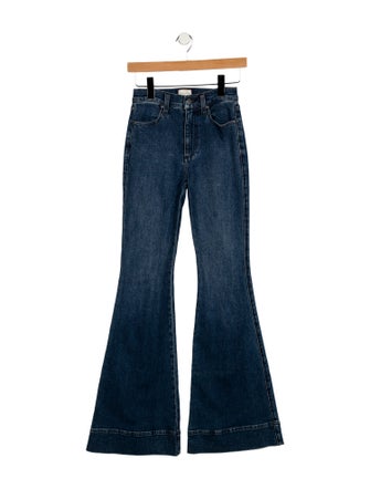 Alice + Olivia Mid-Rise Wide Leg Jeans