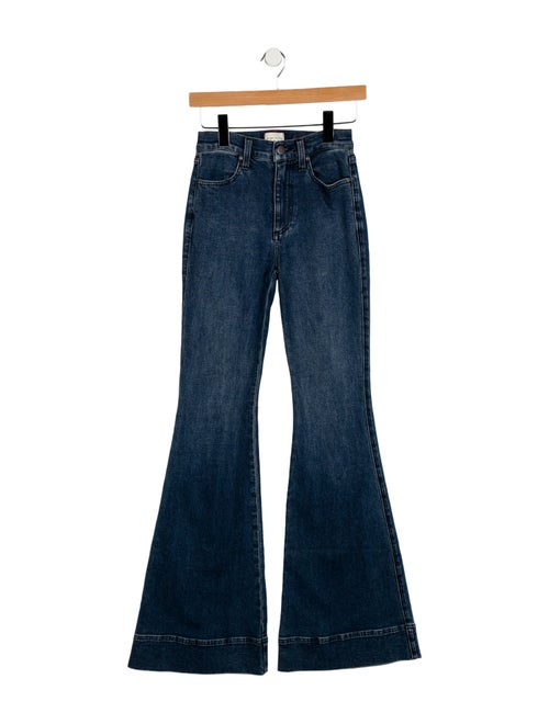 Alice + Olivia Mid-Rise Wide Leg Jeans