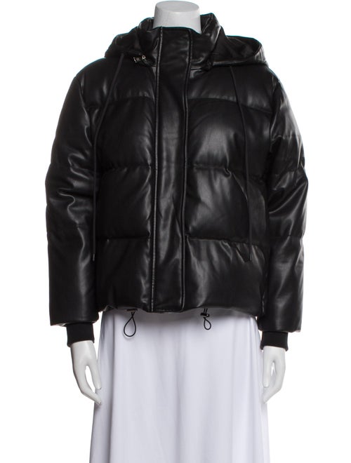 Alice + Olivia Faux Leather Down Jacket