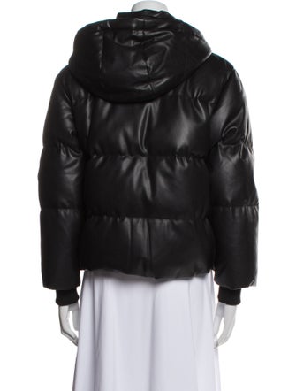 Alice + Olivia Faux Leather Down Jacket