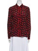 Alice + Olivia Silk Printed Button-Up Top