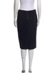 Alice + Olivia Leather Trim Embellishment Knee-Length Skirt