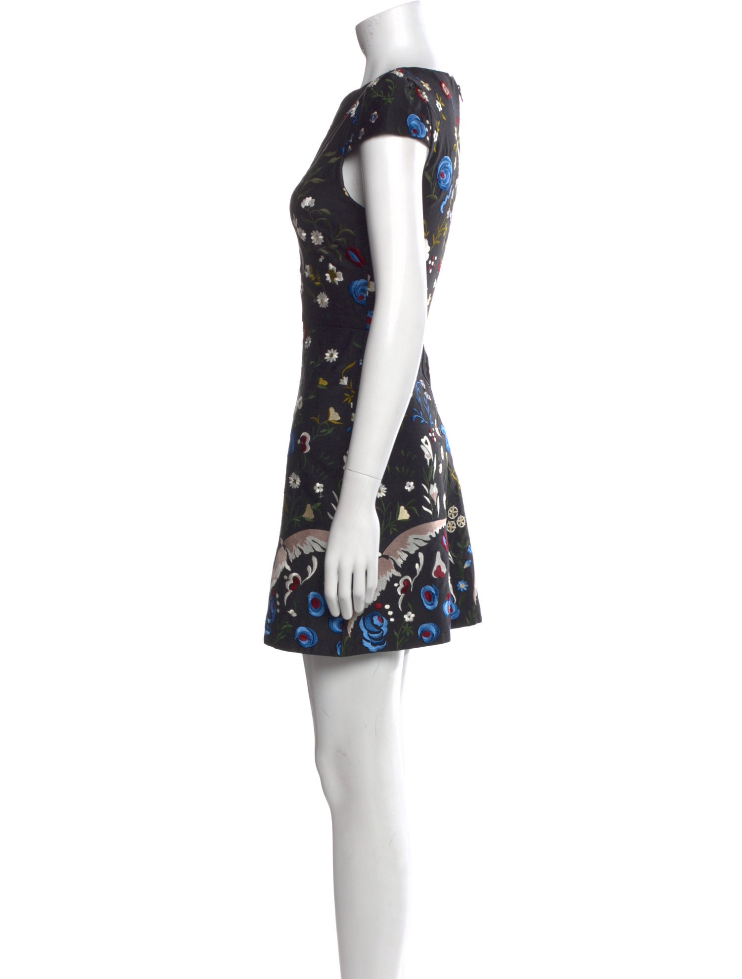 Alice + Olivia Floral Print Mini Dress