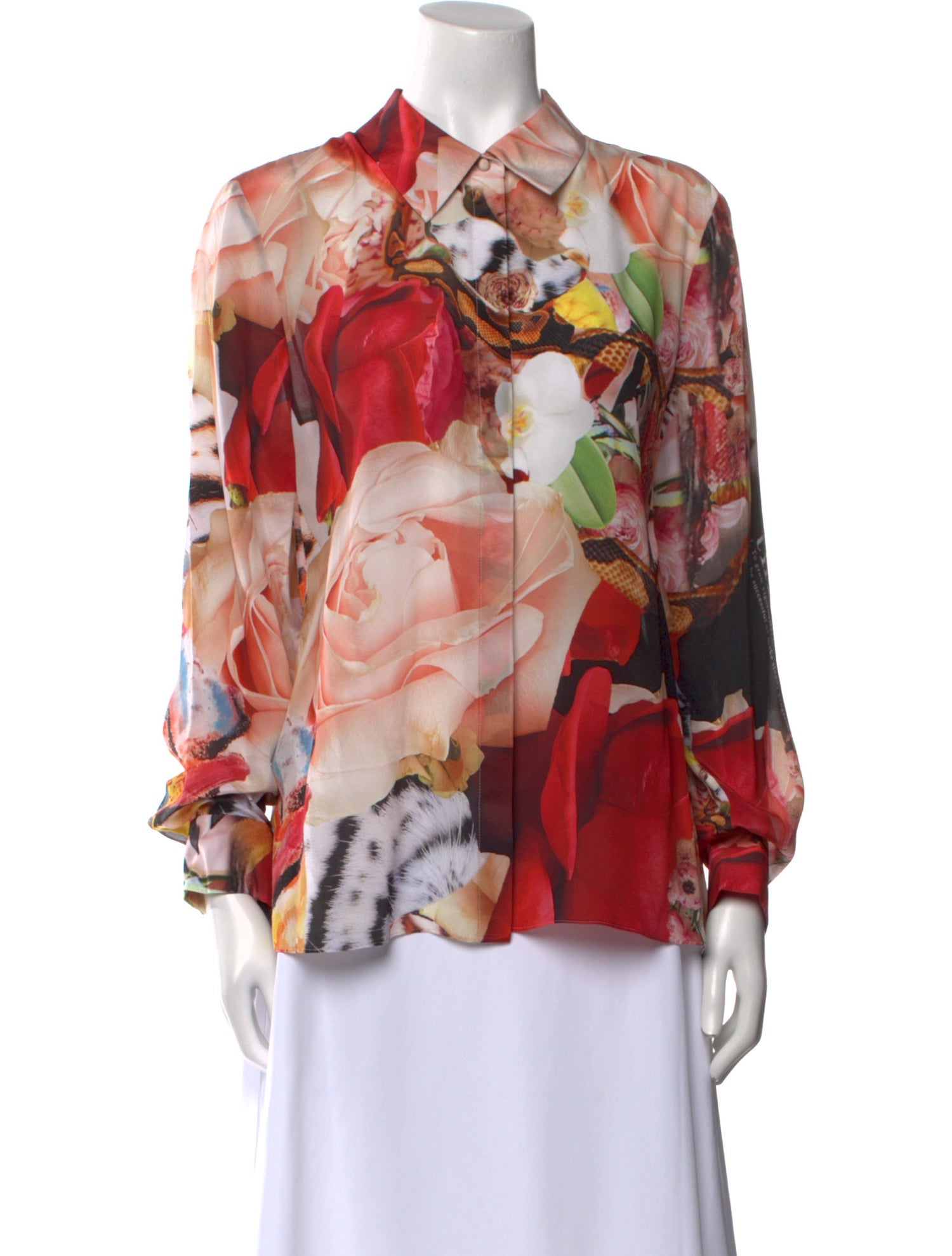 Alice + Olivia Silk Floral Print Blouse w/ Tags