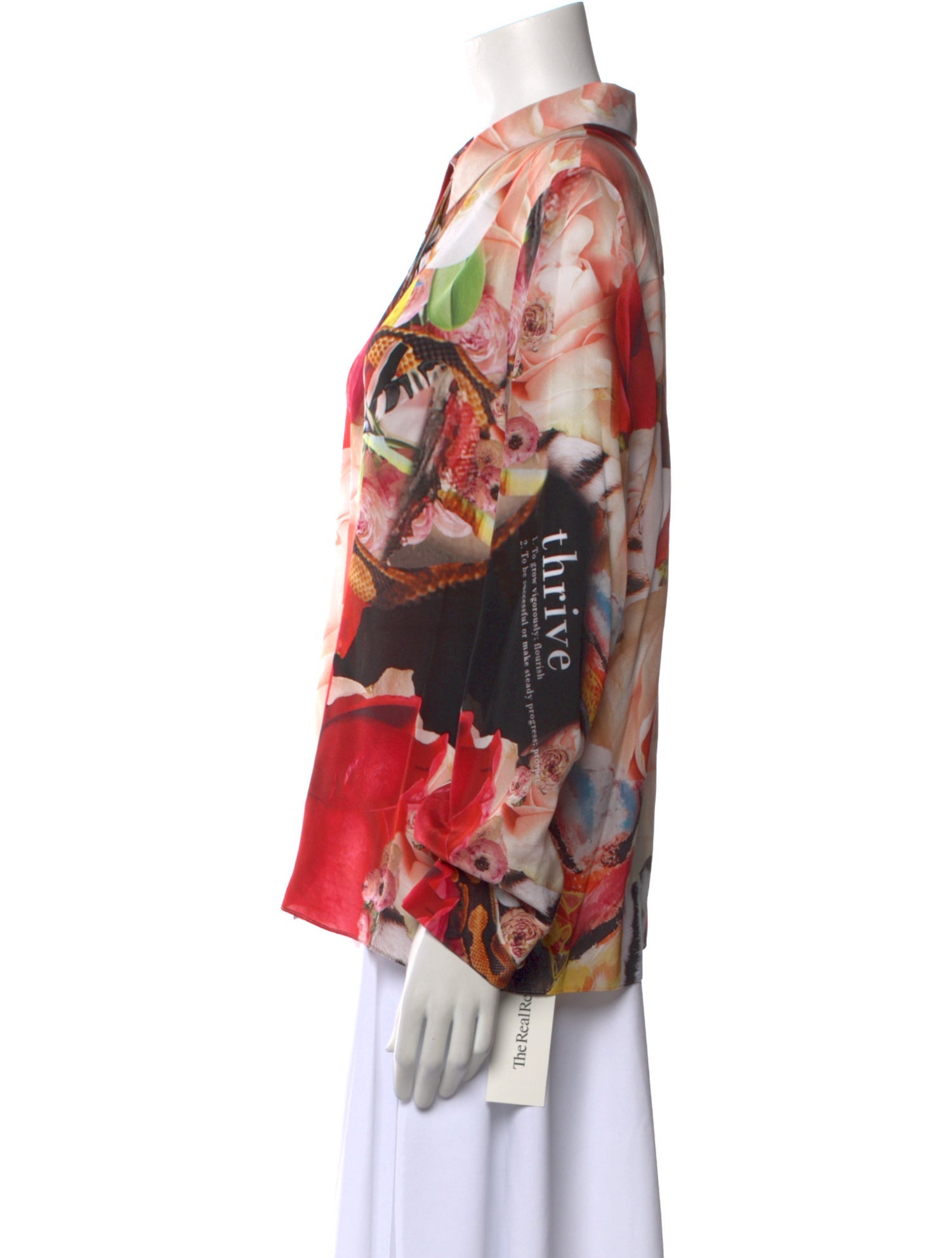 Alice + Olivia Silk Floral Print Blouse w/ Tags