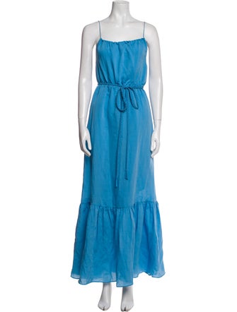 Alice + Olivia Square Neckline Long Dress