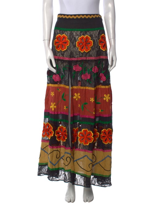 Alice + Olivia Nylon Long Skirt