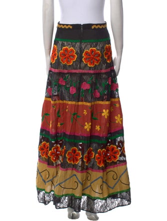 Alice + Olivia Nylon Long Skirt