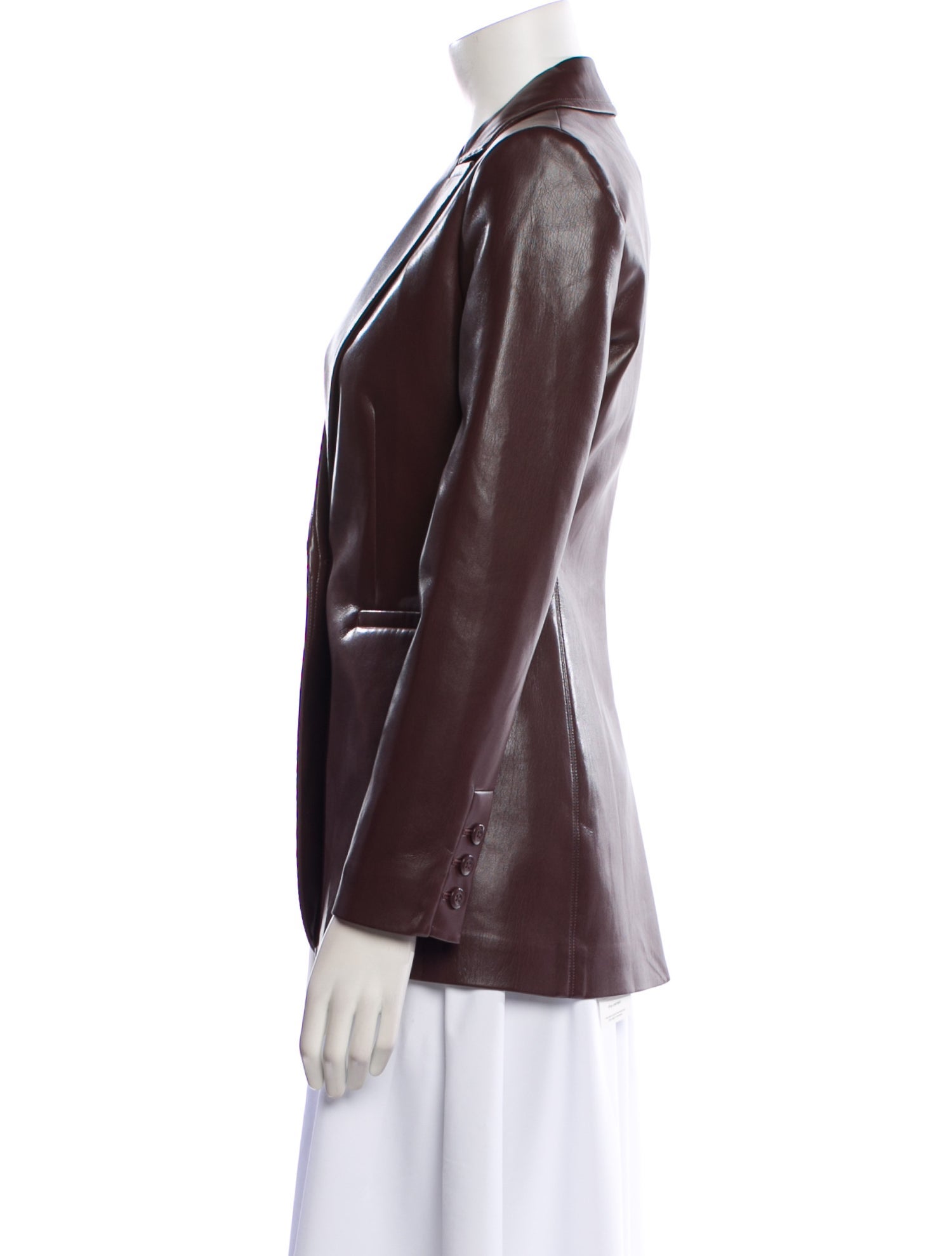 Alice + Olivia Faux Leather Blazer