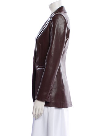 Alice + Olivia Faux Leather Blazer