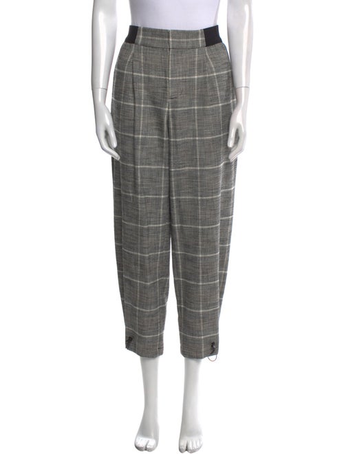 Alice + Olivia Plaid Print Skinny Leg Pants