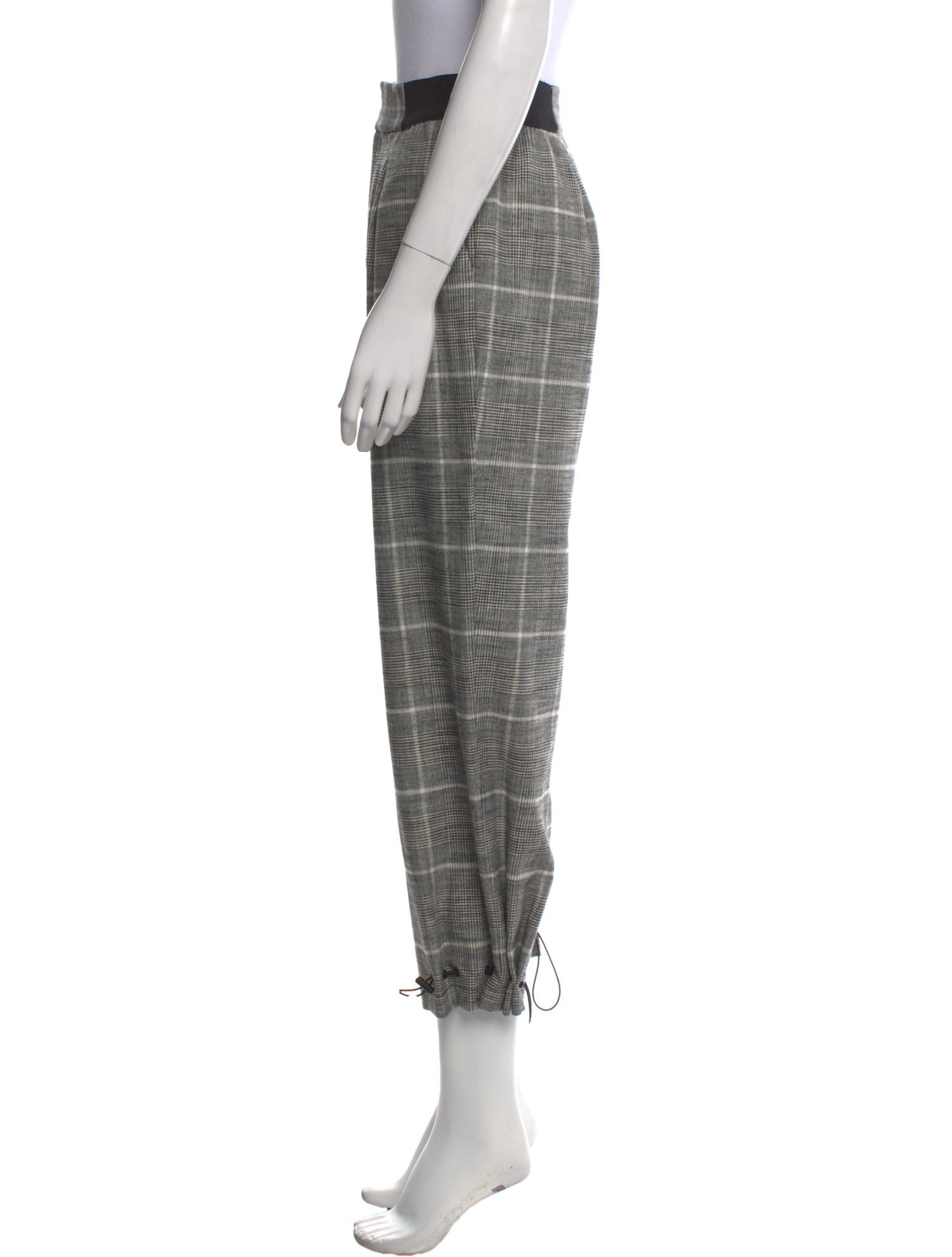 Alice + Olivia Plaid Print Skinny Leg Pants