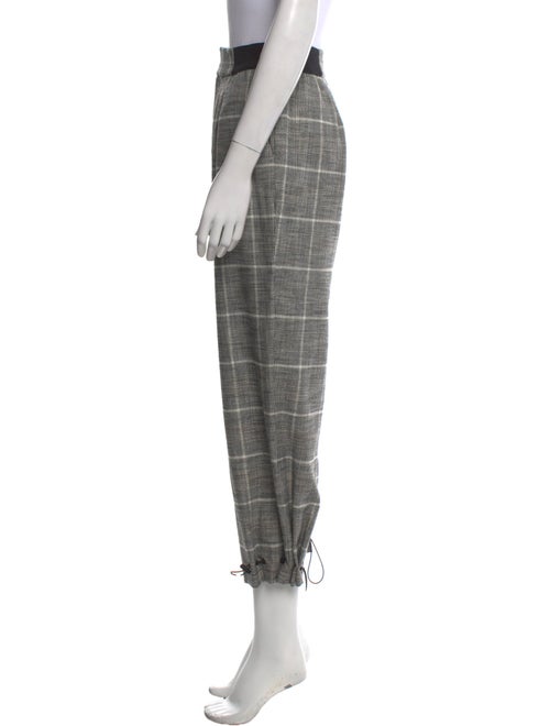 Alice + Olivia Plaid Print Skinny Leg Pants