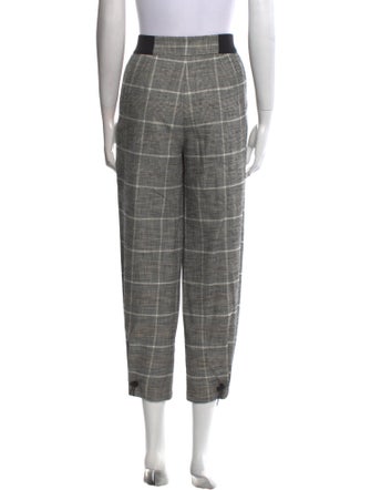 Alice + Olivia Plaid Print Skinny Leg Pants