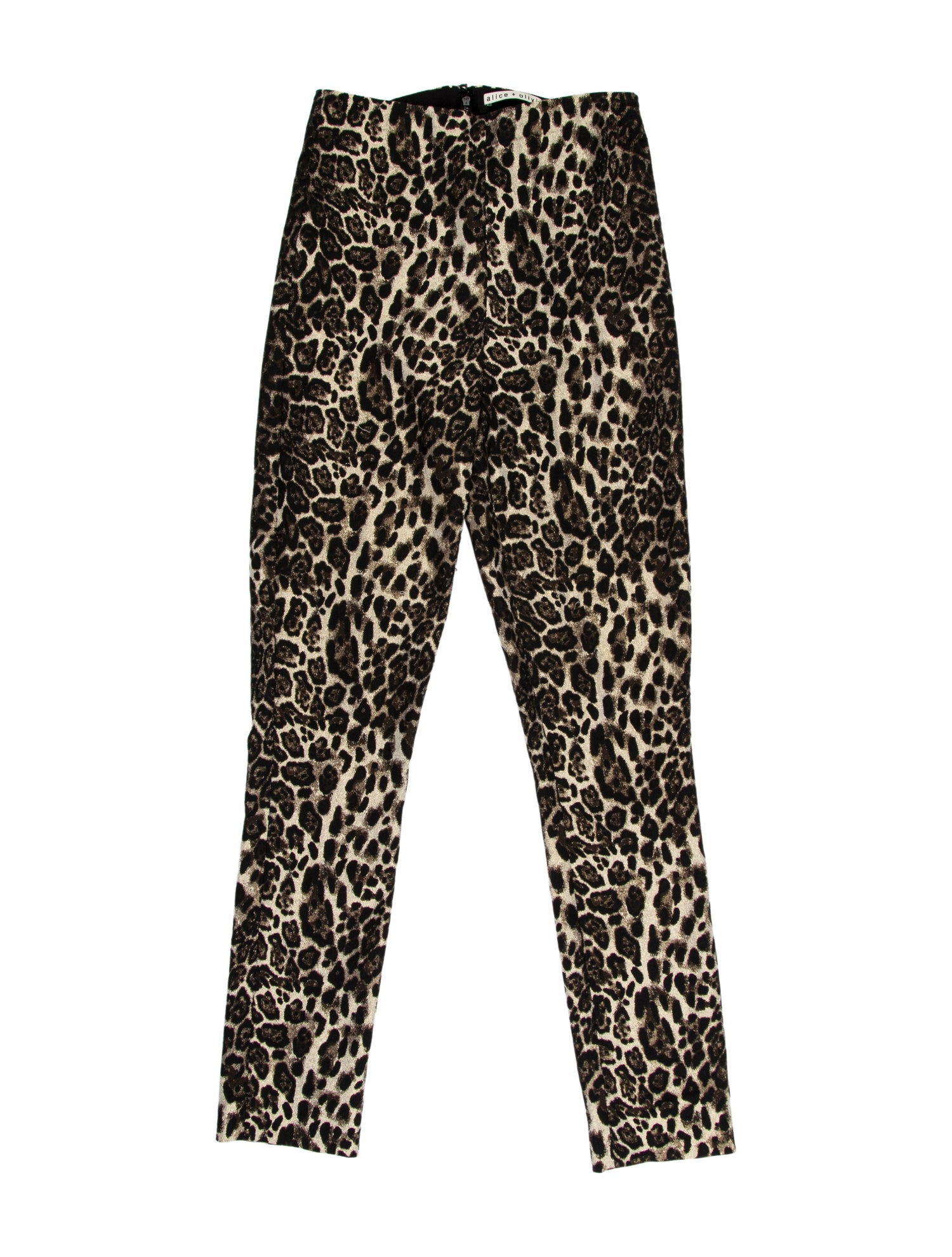 Alice + Olivia Animal Print Skinny Leg Pants