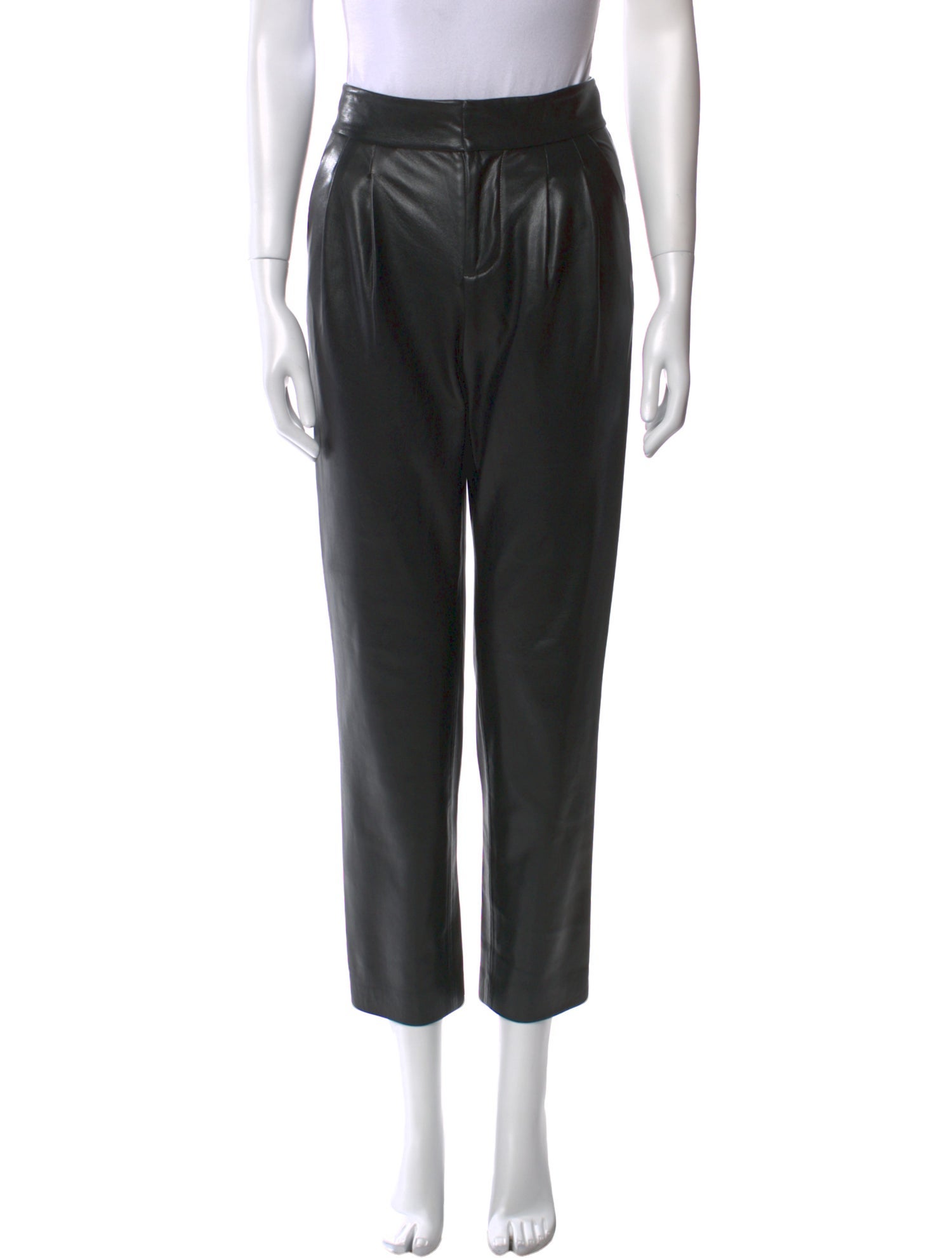 Alice + Olivia Faux Leather Straight Leg Pants