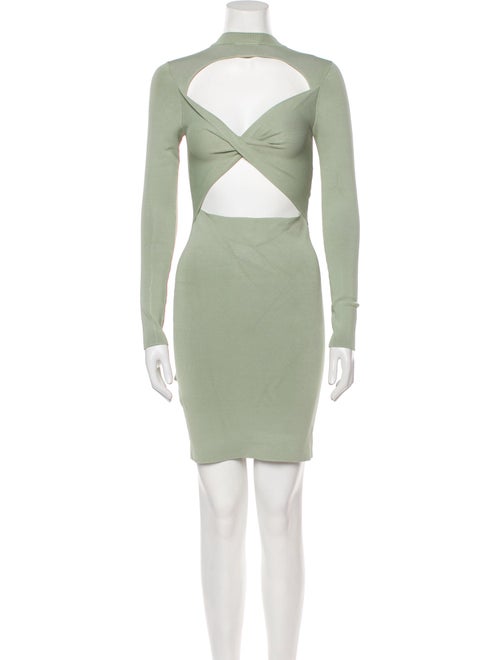 Alice + Olivia Mock Neck Mini Dress