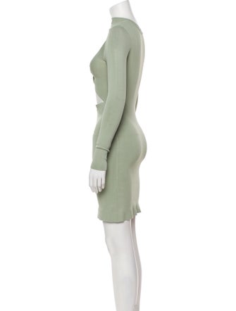 Alice + Olivia Mock Neck Mini Dress