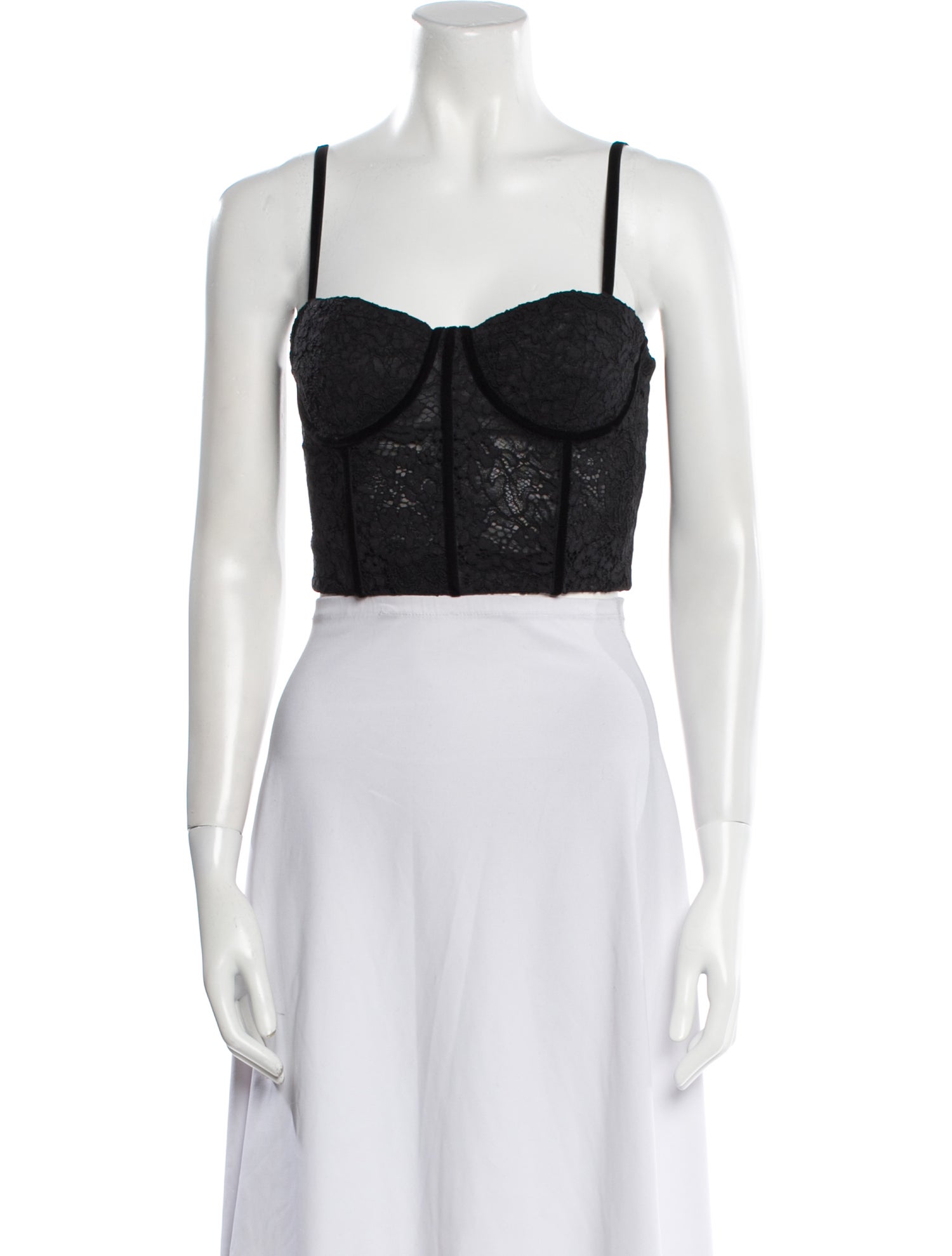 Alice + Olivia Square Neckline Sleeveless Crop Top w/ Tags