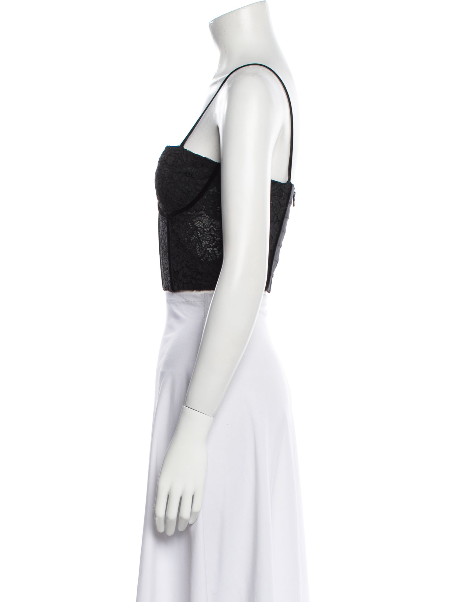 Alice + Olivia Square Neckline Sleeveless Crop Top w/ Tags