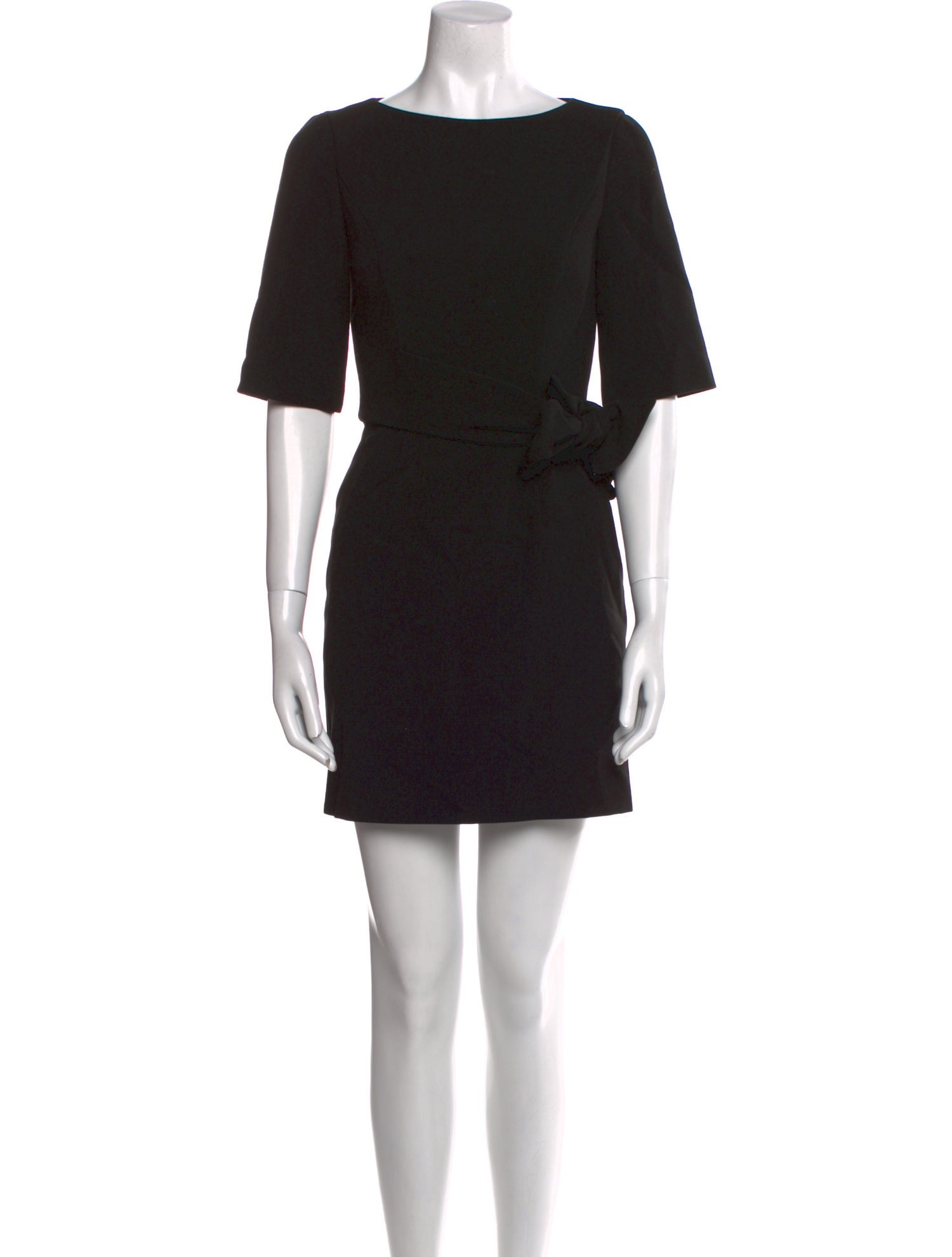 Alice + Olivia Bateau Neckline Mini Dress