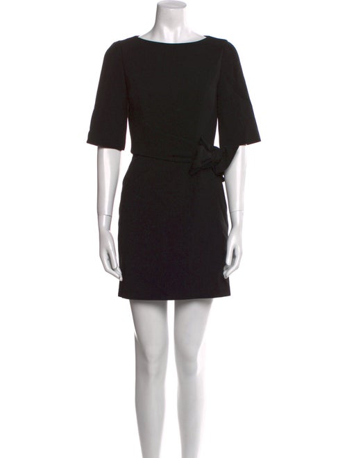 Alice + Olivia Bateau Neckline Mini Dress