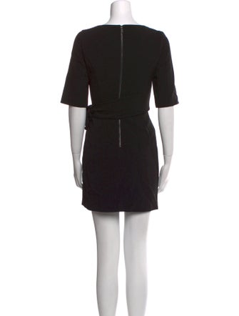 Alice + Olivia Bateau Neckline Mini Dress