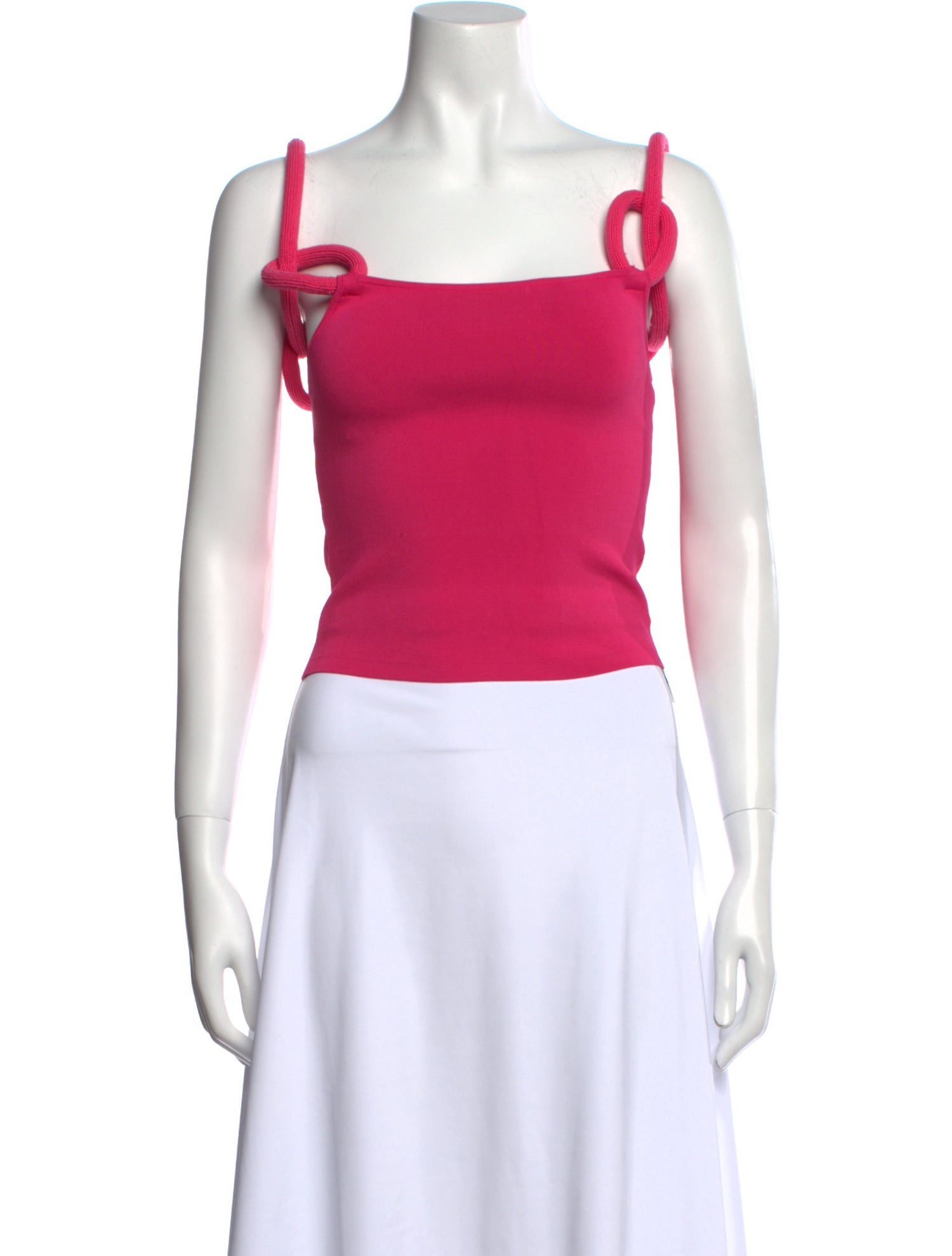 Alice + Olivia Square Neckline Sleeveless Crop Top