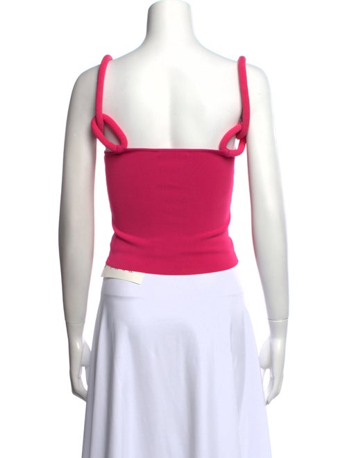 Alice + Olivia Square Neckline Sleeveless Crop Top