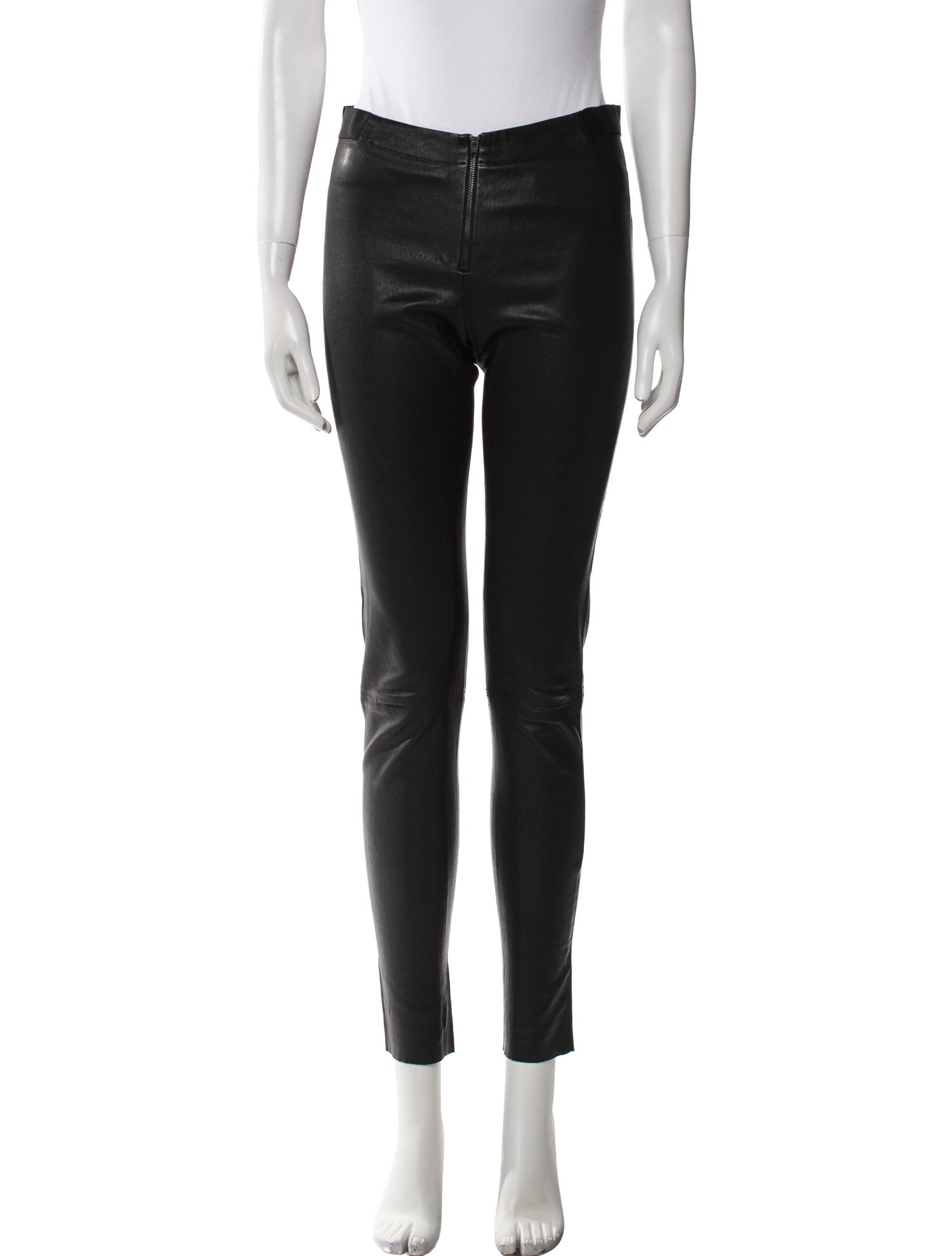 Alice + Olivia Lamb Leather Skinny Leg Pants